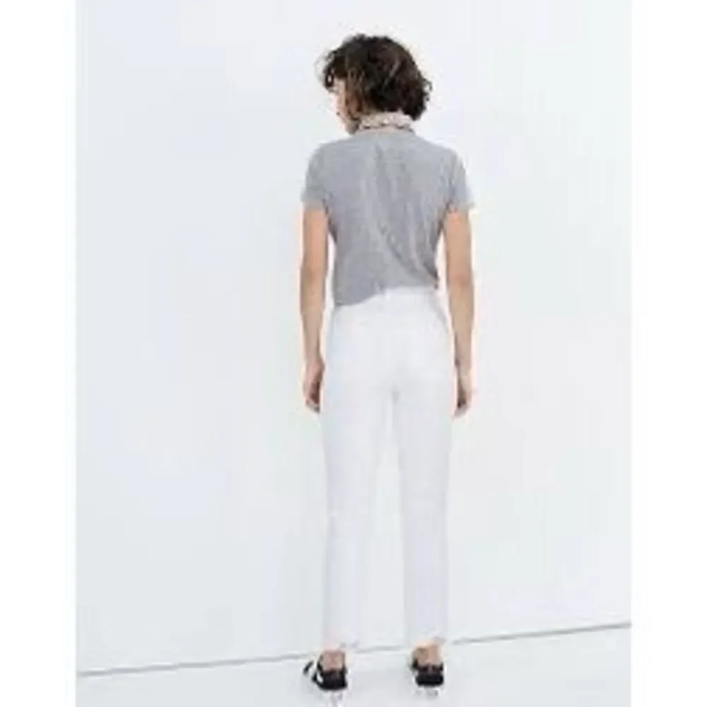 Madewell The Perfect Vintage Crop Jean in Tile White: Button-Front Edition‎ 25 - Picture 2 of 13